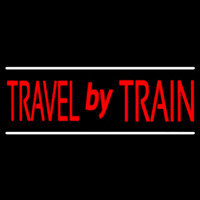 Travel By Train Neonkyltti