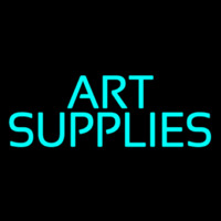 Turquoise Art Supplies 1 Neonkyltti