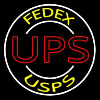 Ups Fede  Usps With Circle Neonkyltti