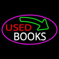 Used Books With Arrow Neonkyltti