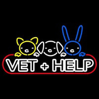 Vet Help Neonkyltti