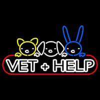 Vet Help Neonkyltti