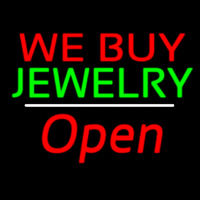 We Buy Jewelry Block Open White Line Neonkyltti