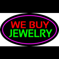 We Buy Jewelry Oval Purple Neonkyltti