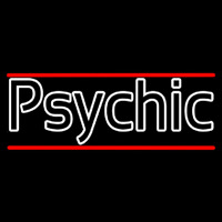 White Double Stroke Psychic And Red Line Neonkyltti