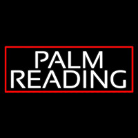 White Palm Reading Red Border Neonkyltti