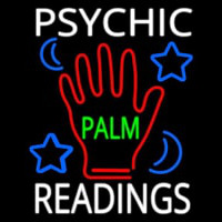 White Psychic Readings Green Palm With Logo Neonkyltti