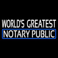 Worlds Greatest Notary Public Neonkyltti