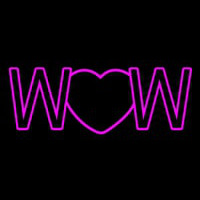 Wow With Heart Neonkyltti