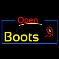 Yellow Boots Open With Border Neonkyltti