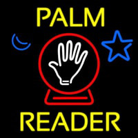 Yellow Palm Reader With Crystal Neonkyltti