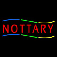 Multi Colored Notary Neonkyltti