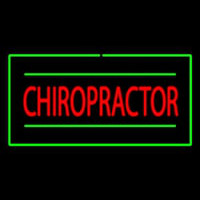 Chiropractor Rectangle Green Neonkyltti