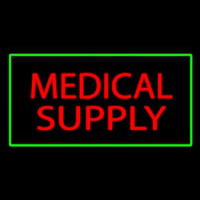 Red Medical Supply Green Border Neonkyltti