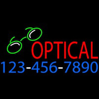 Red Optical With Phone Number Neonkyltti