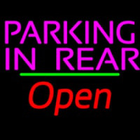 Parking In Rear Open Green Line Neonkyltti