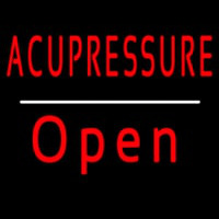 Red Acupressure Open White Line Neonkyltti