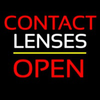 Contact Lenses Block Open Yellow Line Neonkyltti