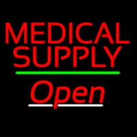 Medical Supply Open Green Line Neonkyltti