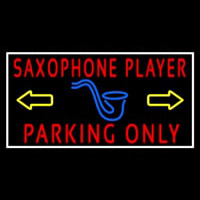 Sa ophone Player Parking Only White Border Neonkyltti