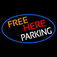 Free Her Parking Oval With Blue Border Neonkyltti