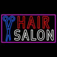 Hair Salon With Scissor Neonkyltti