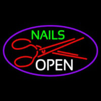 Nails Open With Scissors Neonkyltti