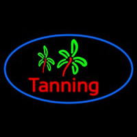 Red Tanning With Palm Tree Neonkyltti