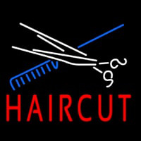 Scissor And Comb Haircut Neonkyltti