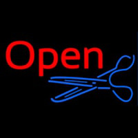 Open With Scissor Logo Neonkyltti