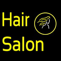 Yellow Hair Salon Neonkyltti