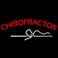 Red Chiropractor Logo Neonkyltti