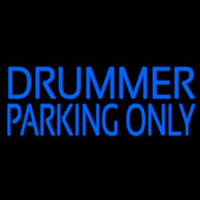 Drummer Parking Only 2 Neonkyltti