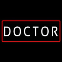 White Doctor Red Border Neonkyltti