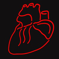 Human Heart Neonkyltti